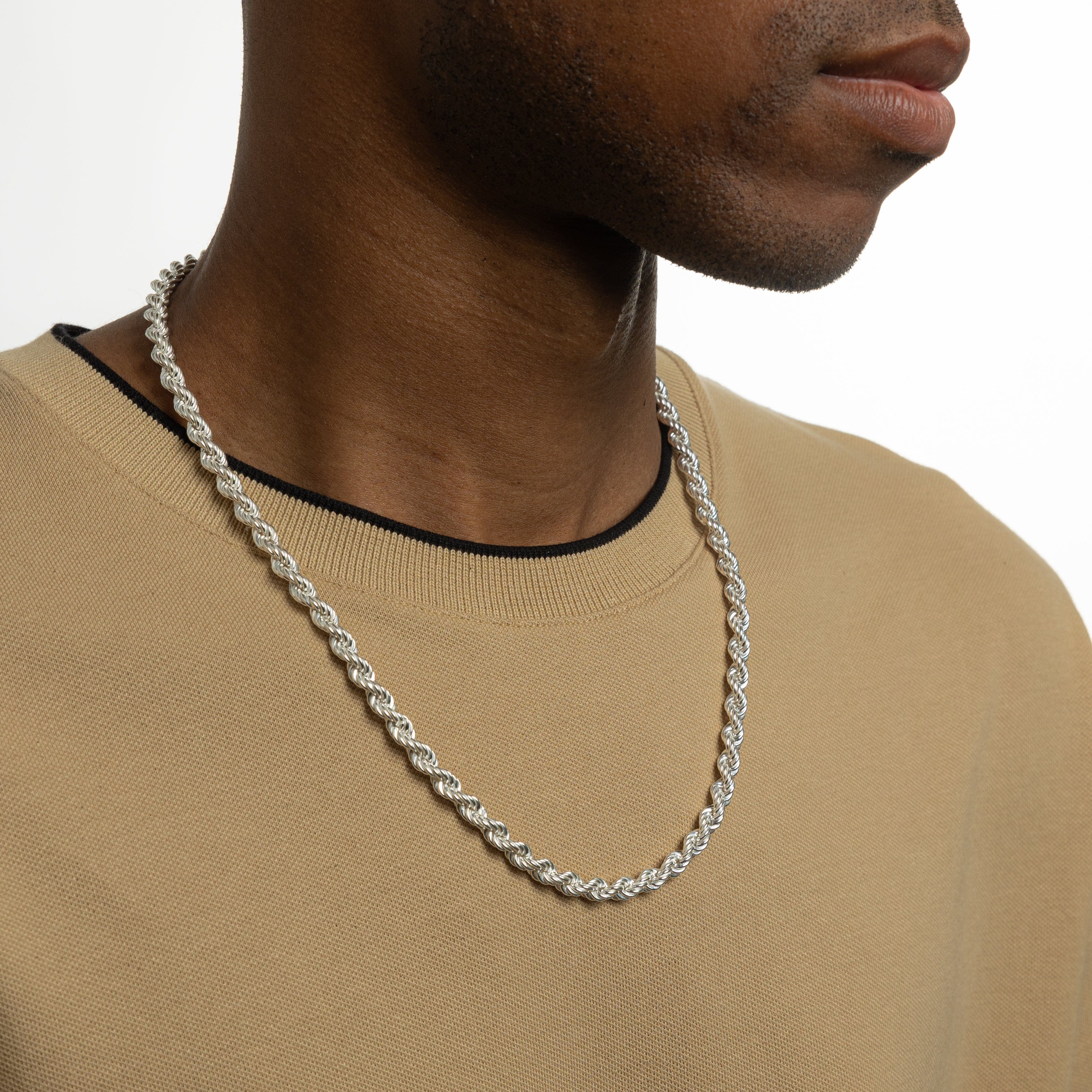 Rope Chain Necklace  | Sterling Silver - Nominal