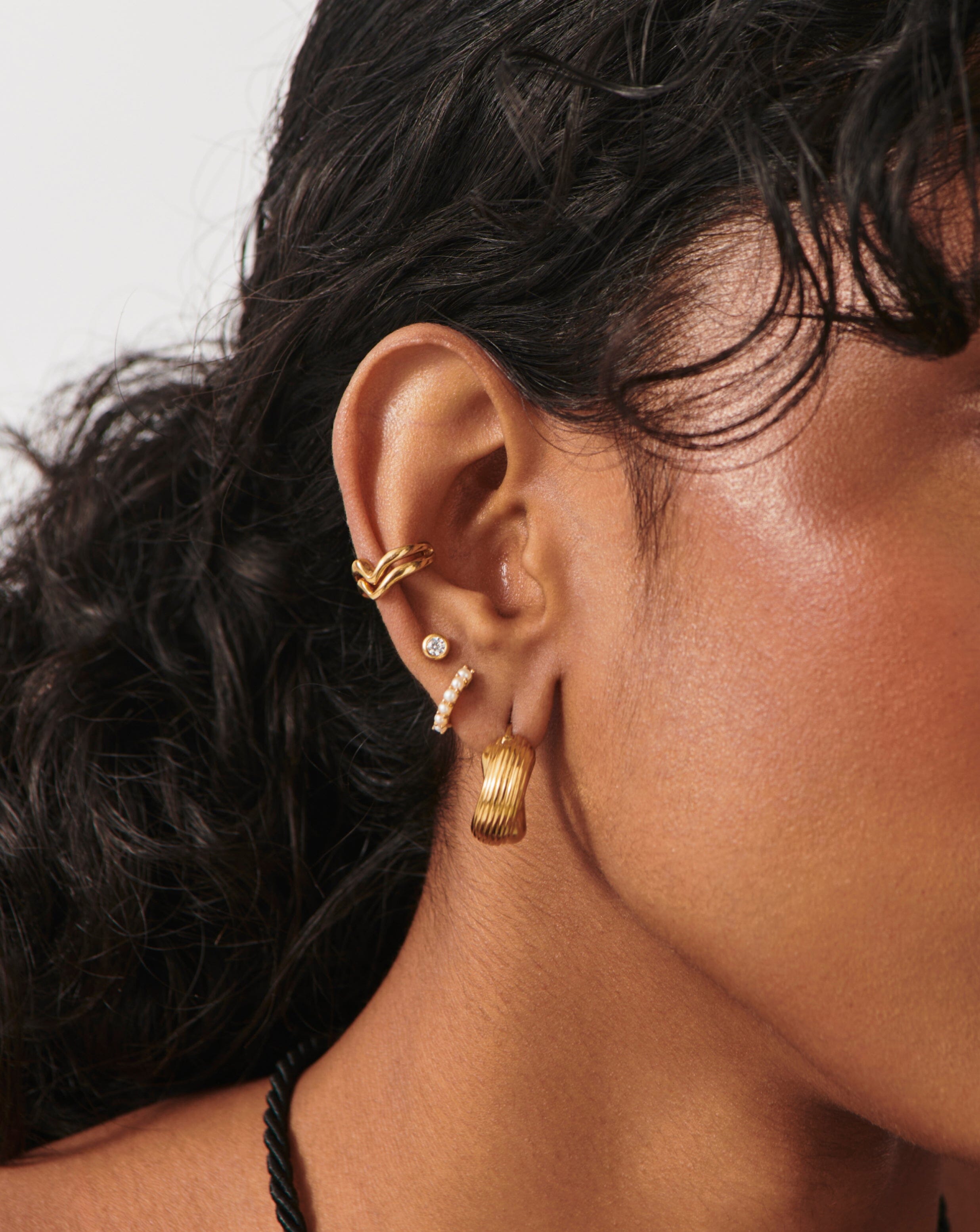 Classic Stone Stud Earrings | 18ct Gold Vermeil/Cubic Zirconia