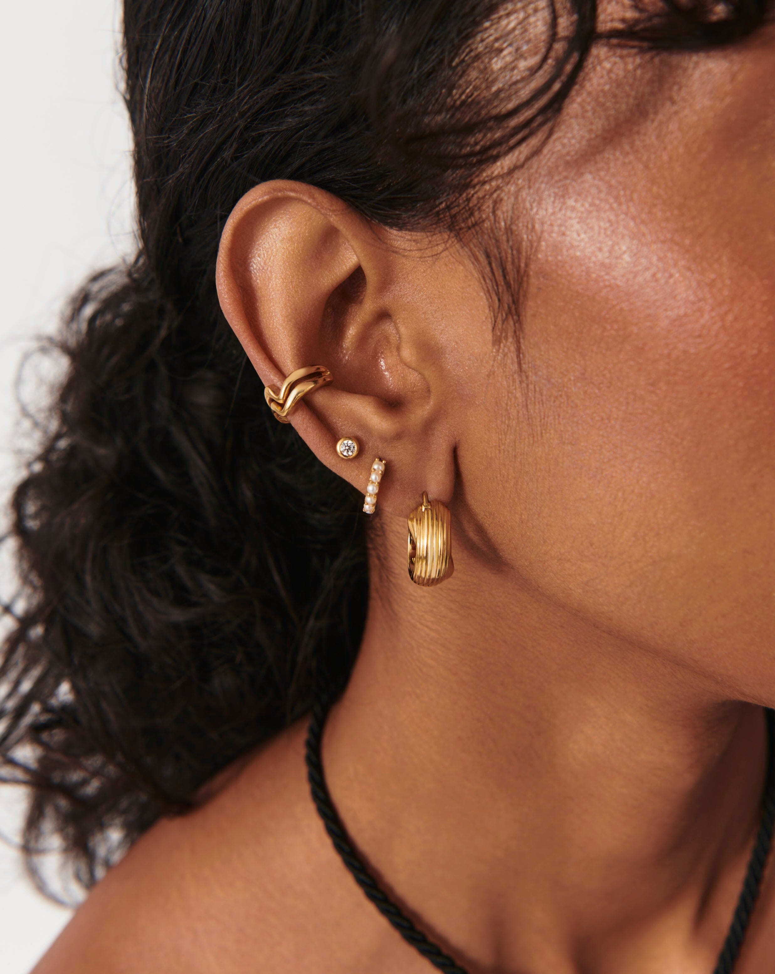 Classic Stone Stud Earrings | 18ct Gold Vermeil/Cubic Zirconia