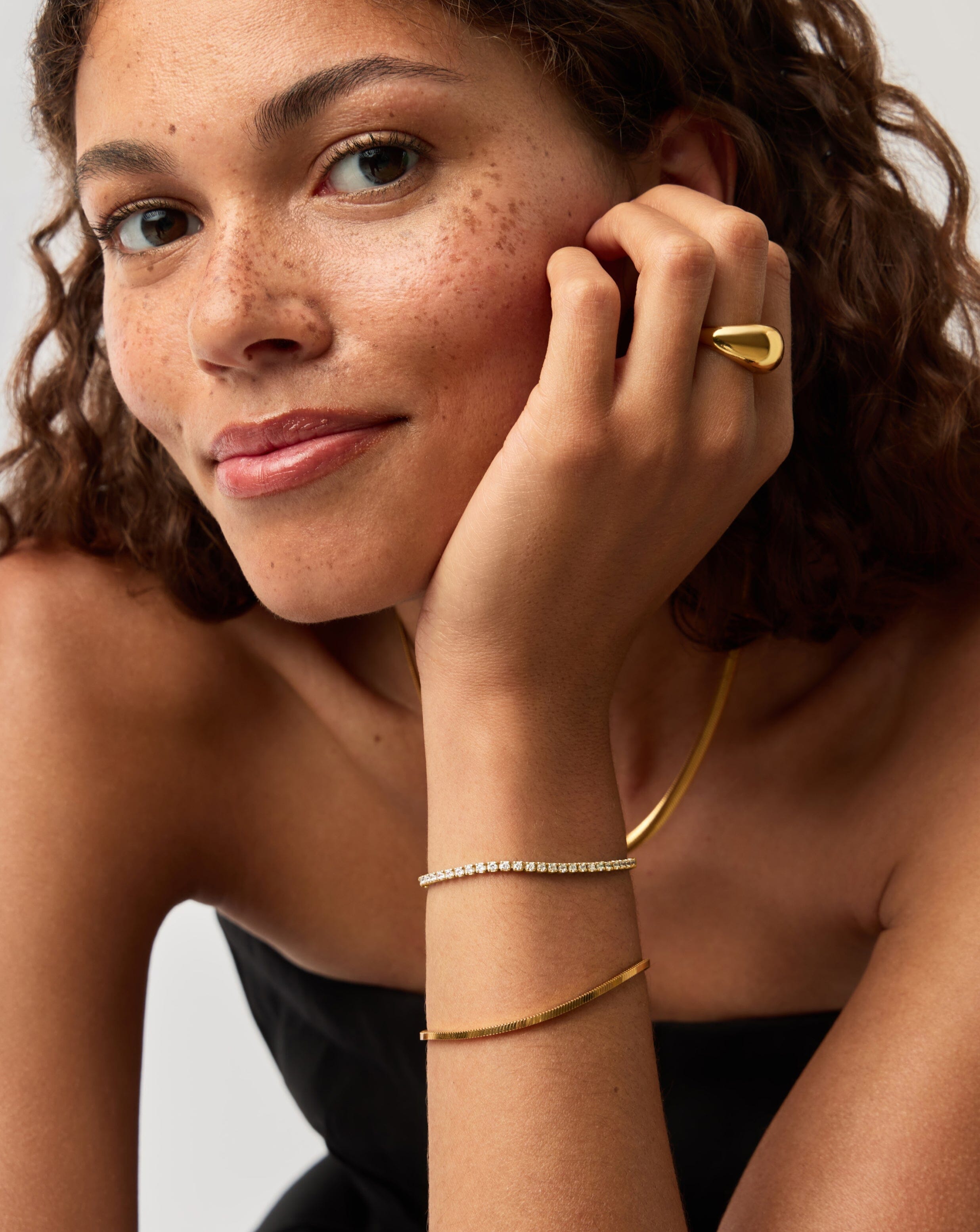 Classic Tennis Bracelet | 18ct Gold Vermeil Cubic Zirconia