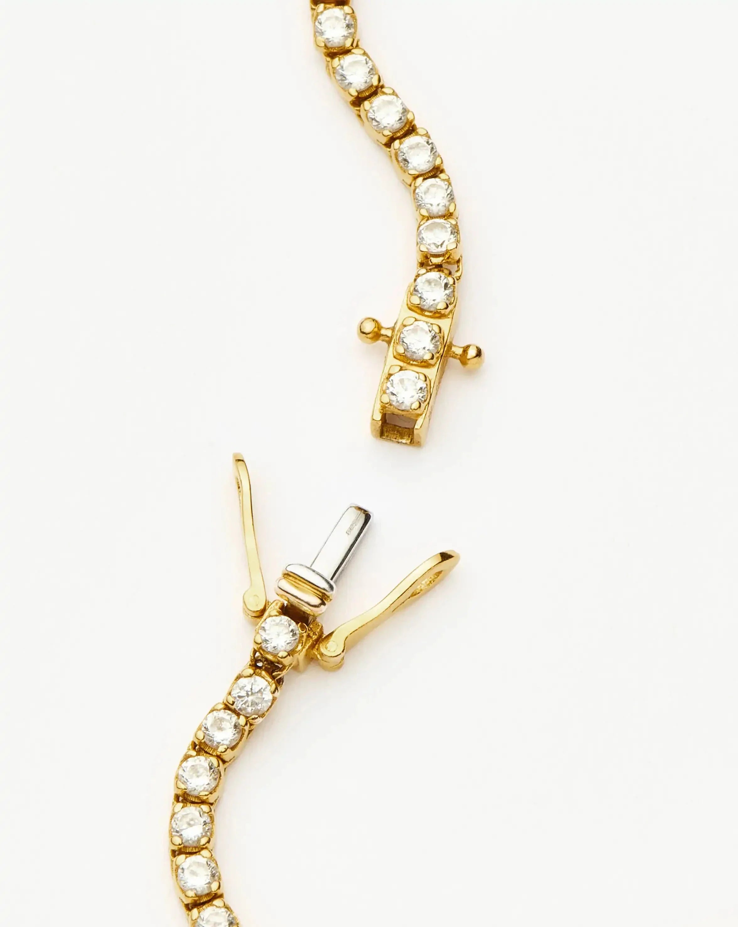 Classic Tennis Bracelet | 18ct Gold Vermeil Cubic Zirconia