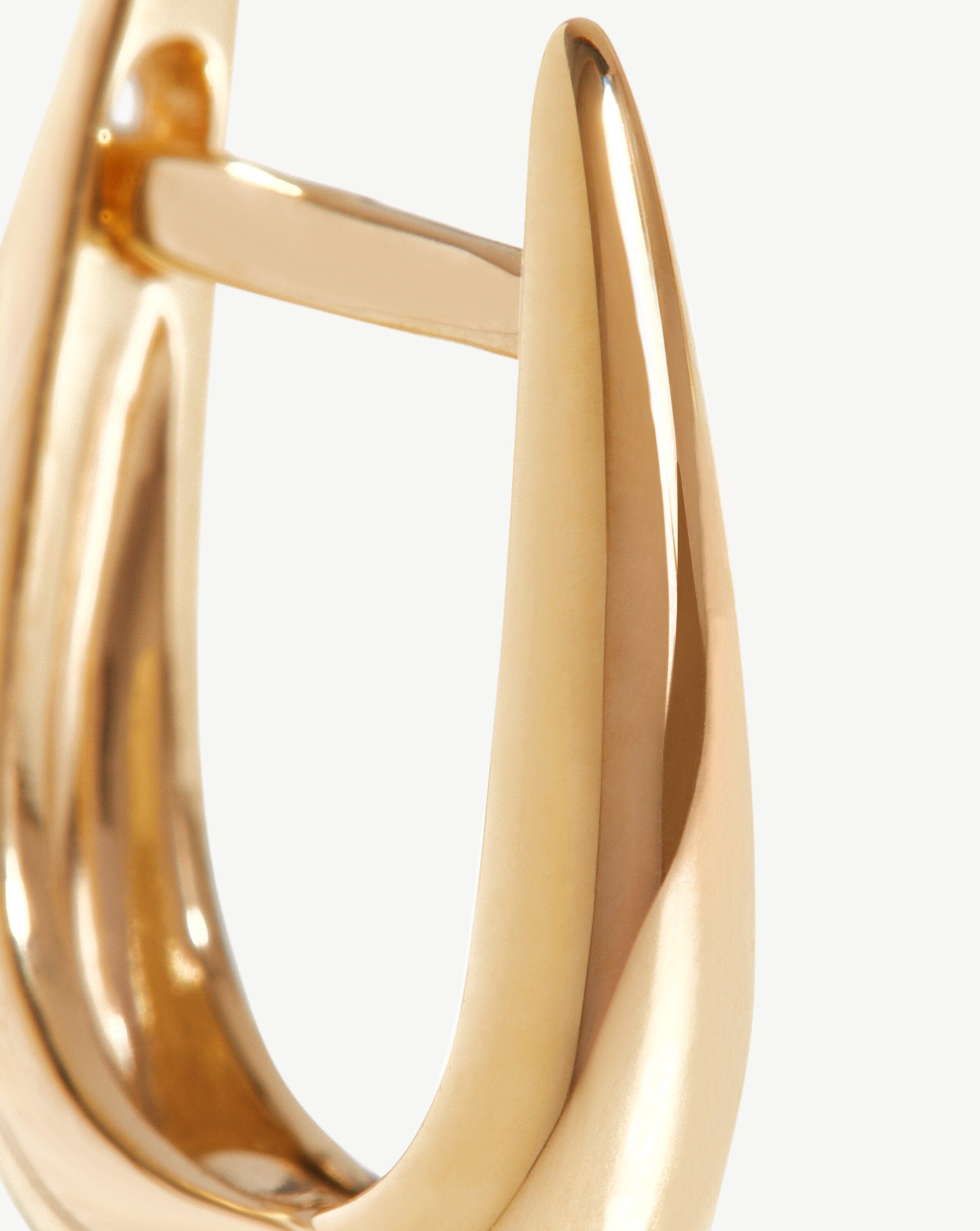 Fine Claw Huggies | 14ct Solid Gold