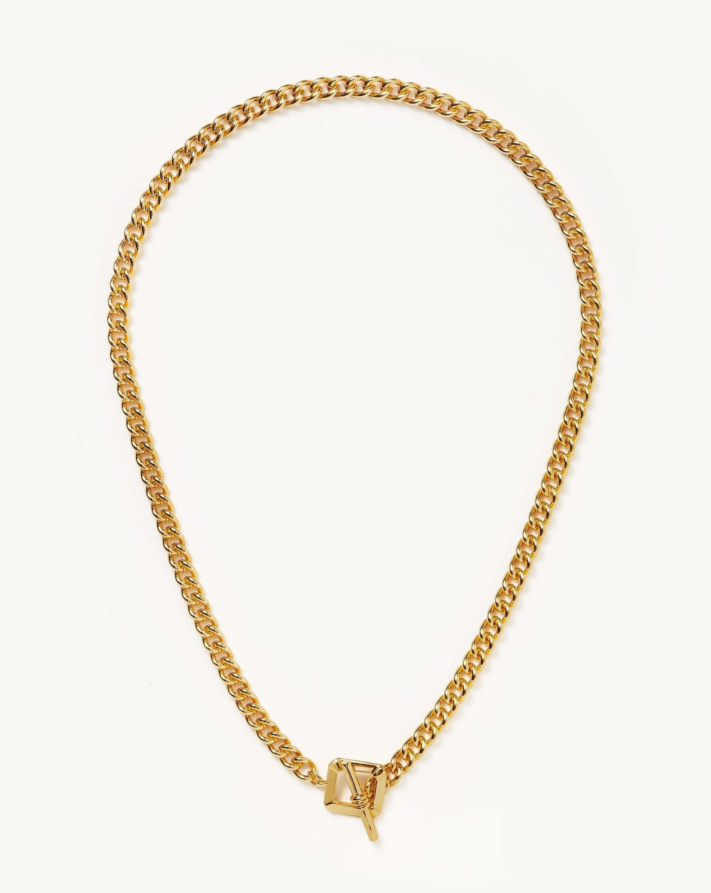 Lucy Williams T-Bar Chain Necklace | 18ct Gold Plated