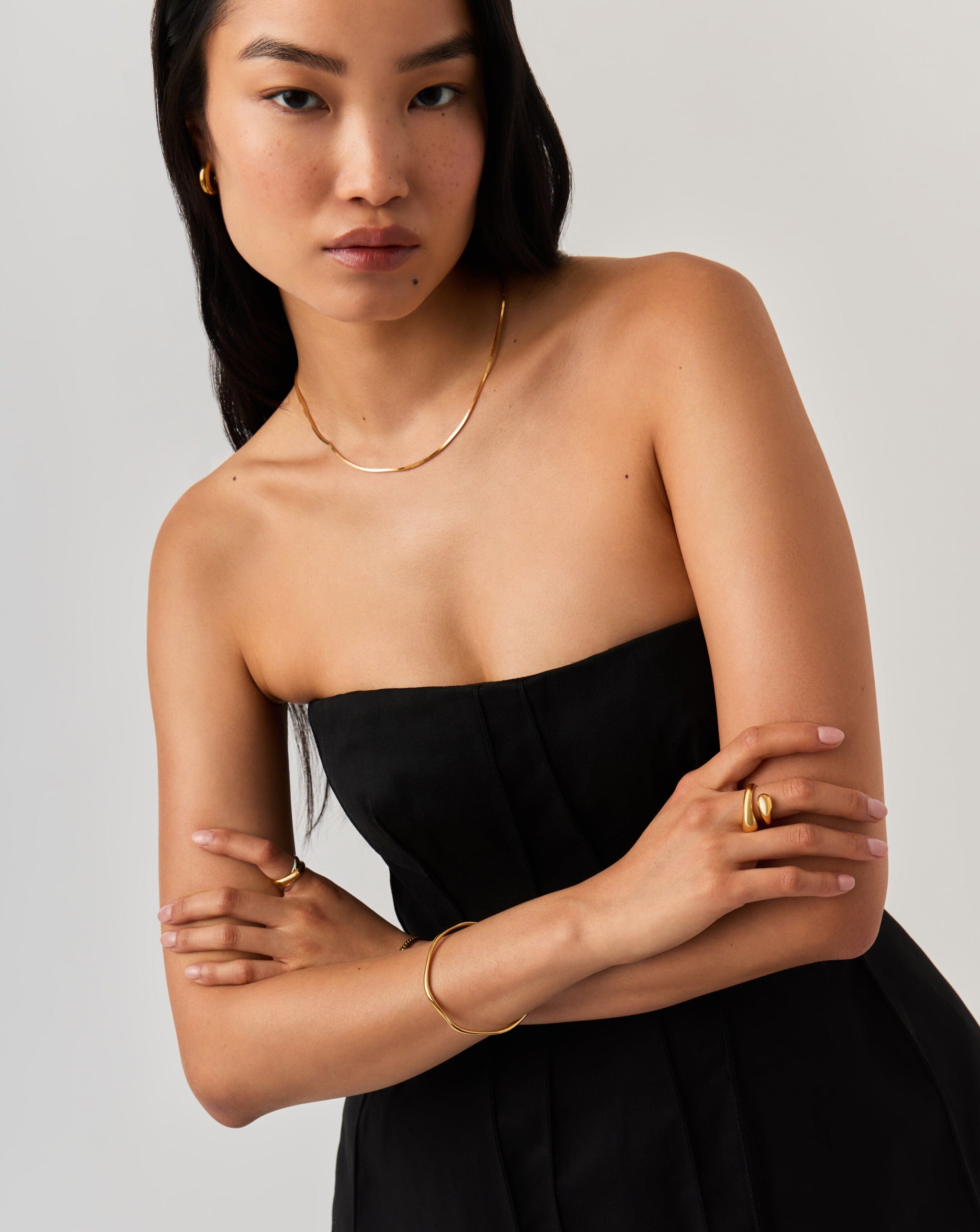 Molten Ripple Bangle | 18ct Gold Vermeil