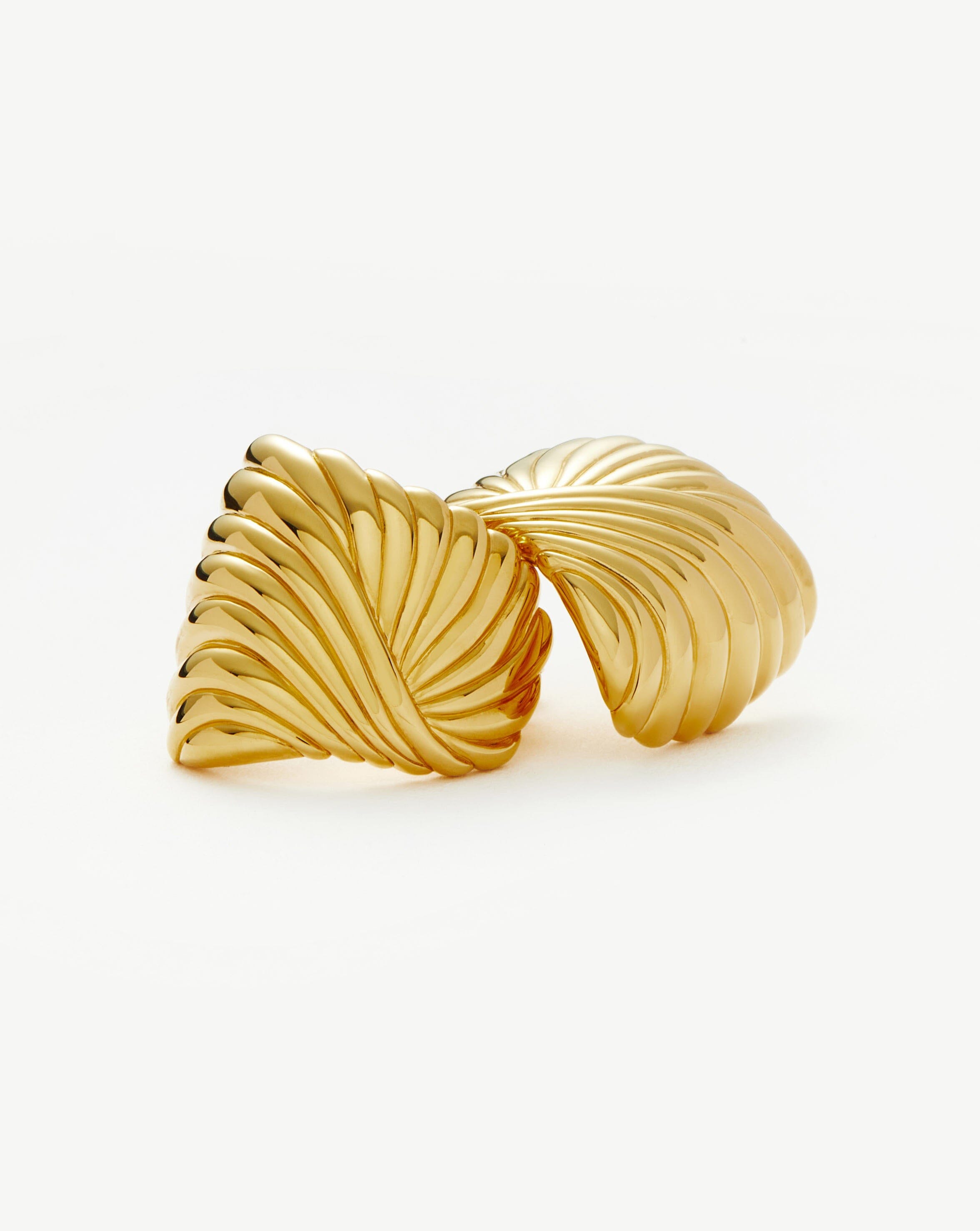 Ripple Oversized Stud Earrings