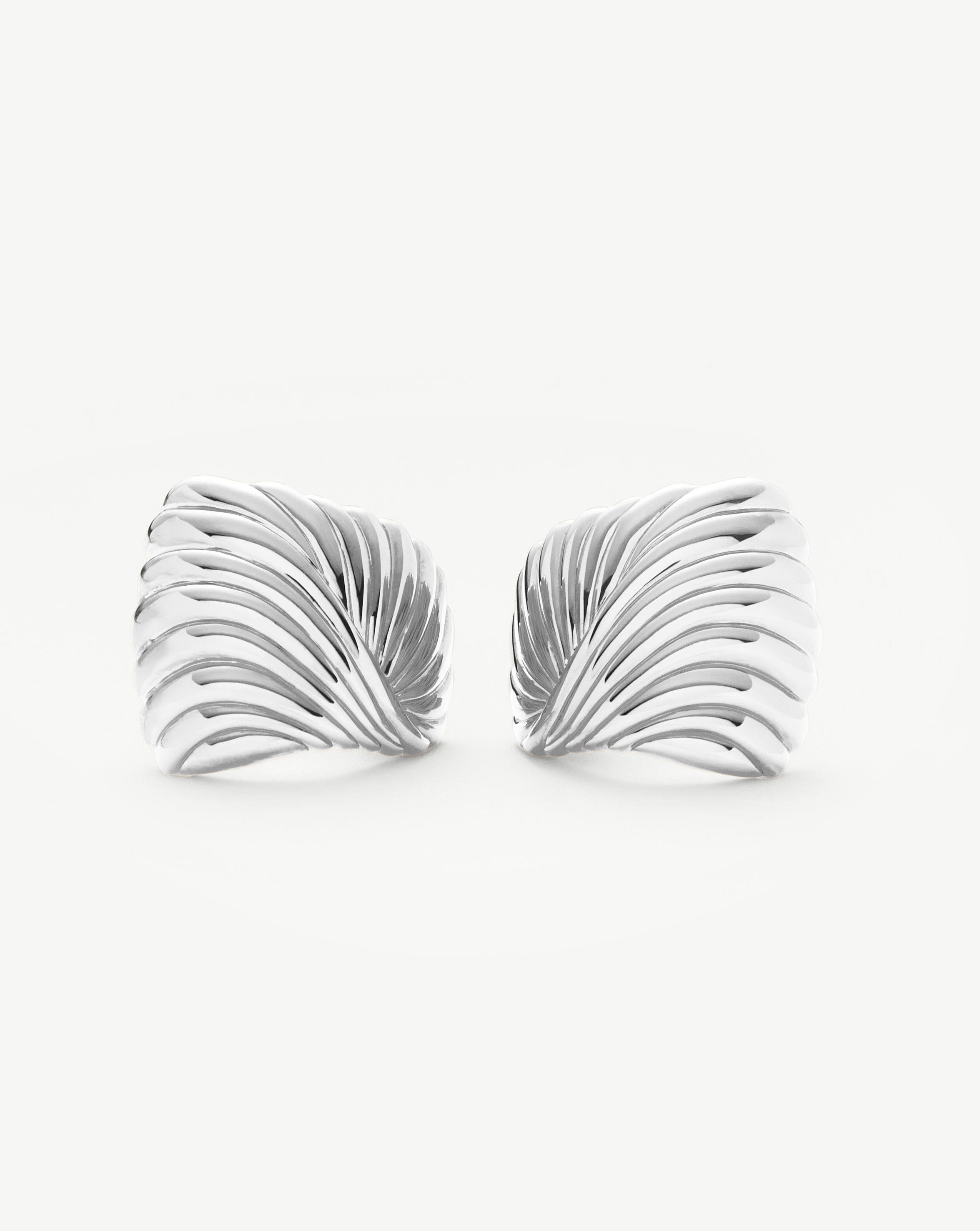 Ripple Oversized Stud Earrings