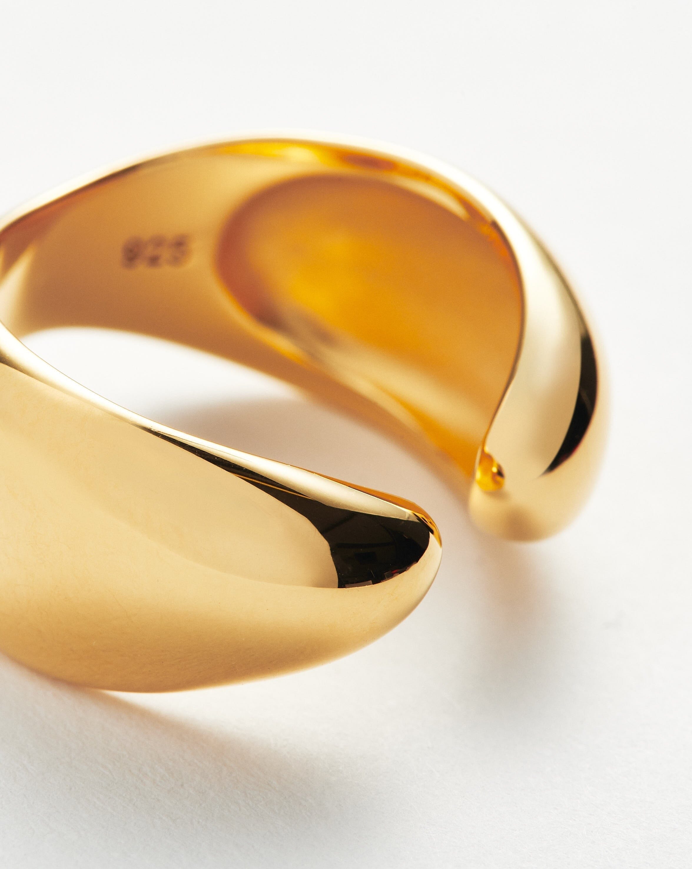 Savi Sculptural Open Stacking Ring | 18ct Gold Vermeil