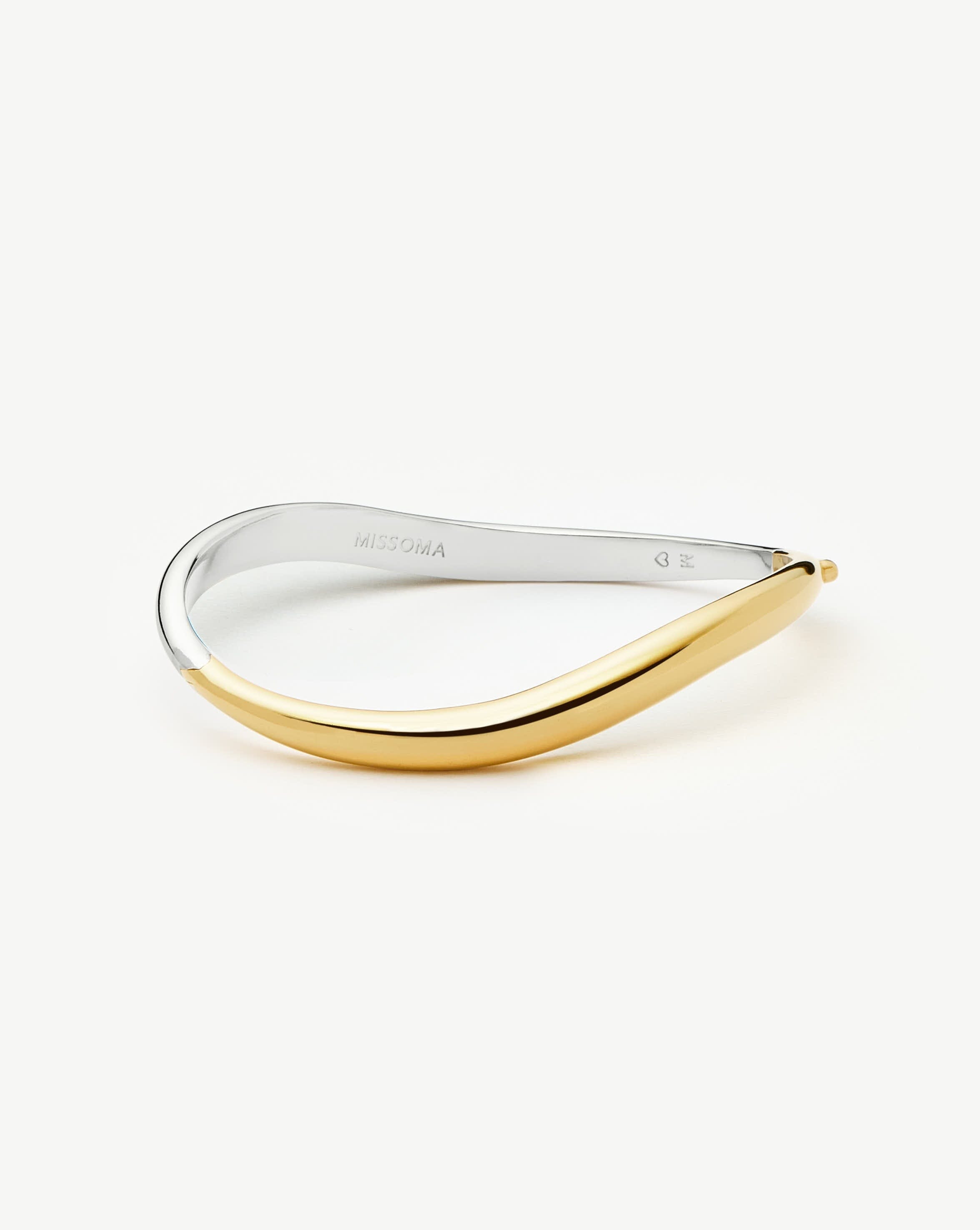 Savi Signature Hinged Bangle | Mix Metal