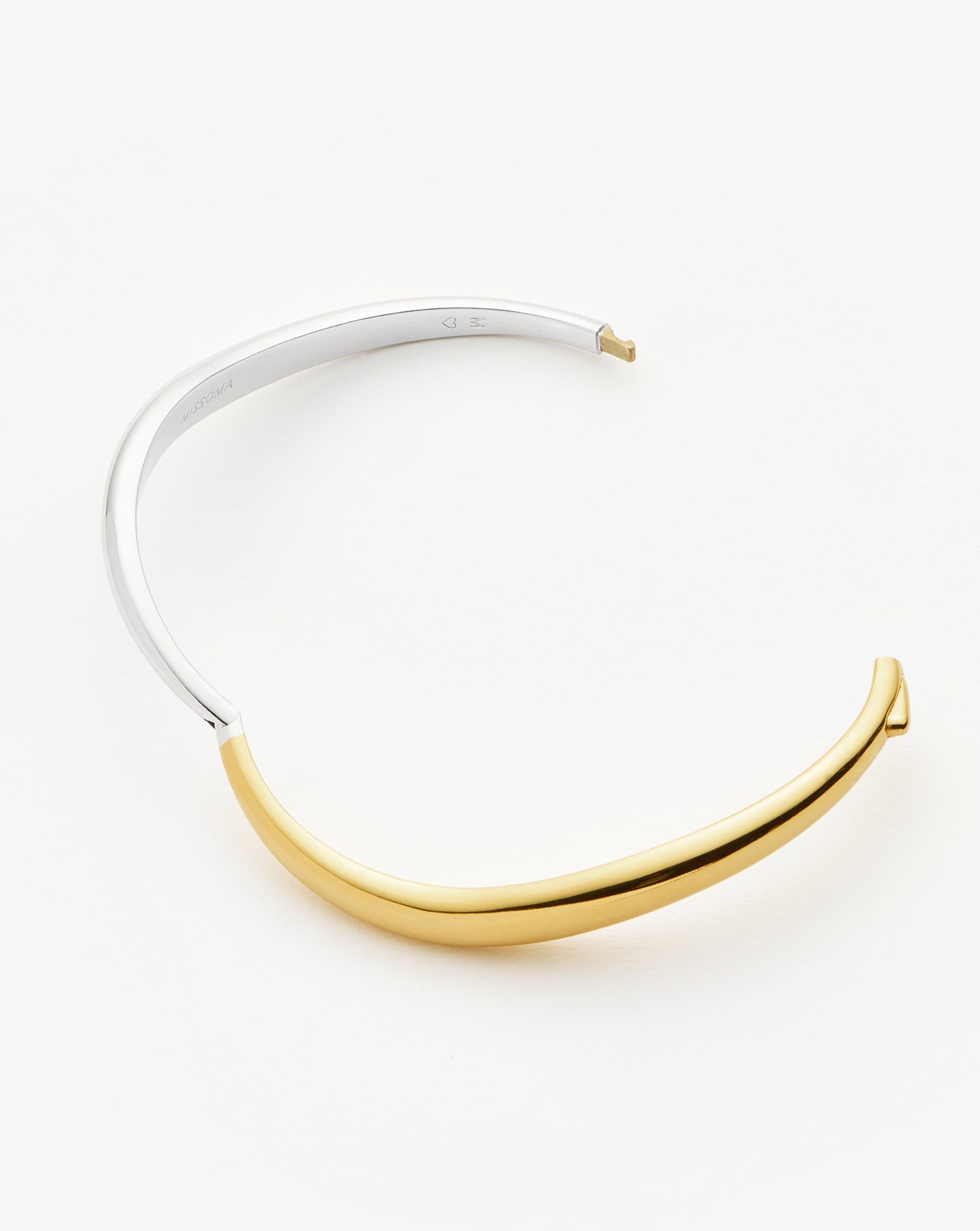 Savi Signature Hinged Bangle | Mix Metal – SALEPLUS USA