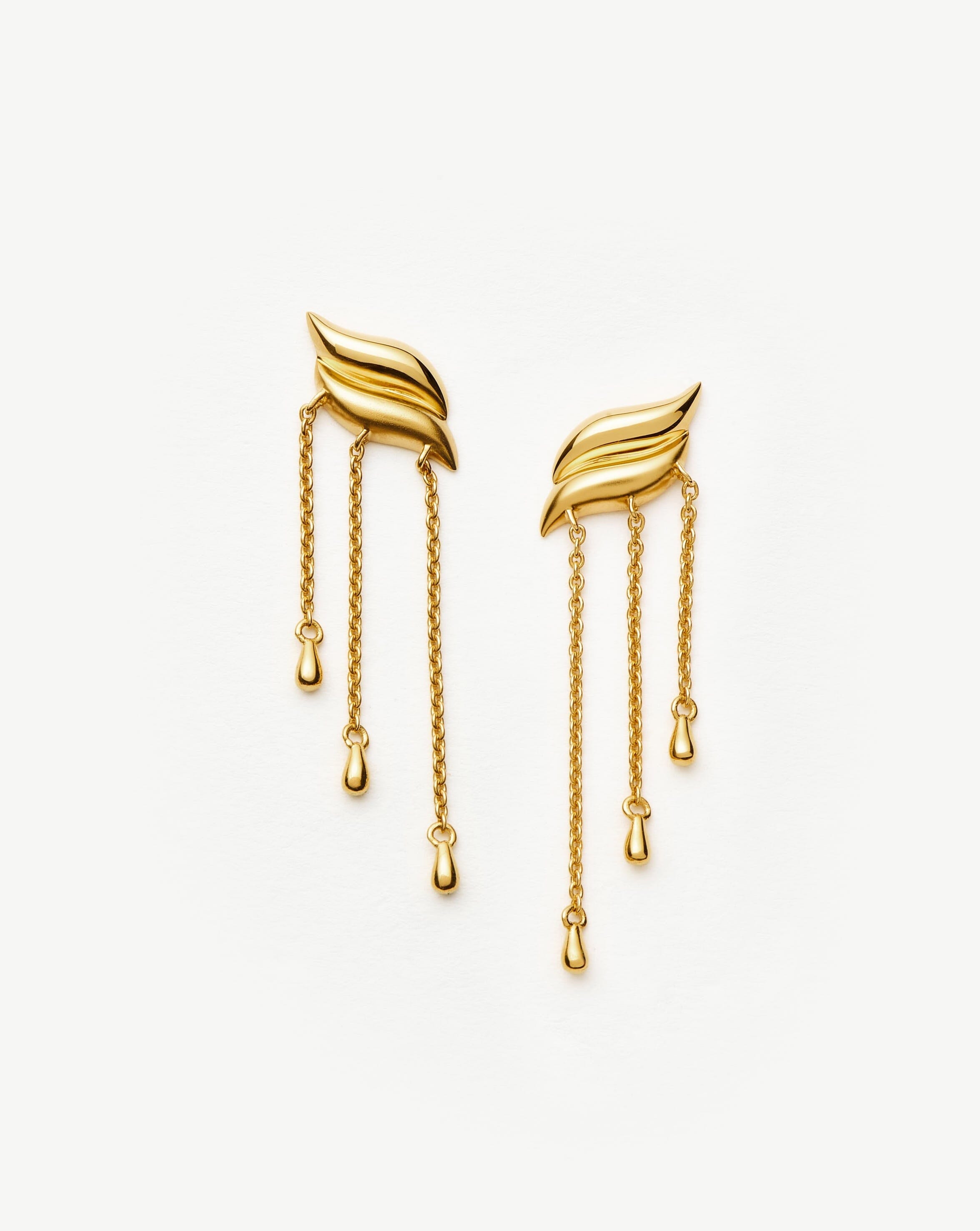 Savi Waterfall Drop Earrings | 18ct Gold Vermeil