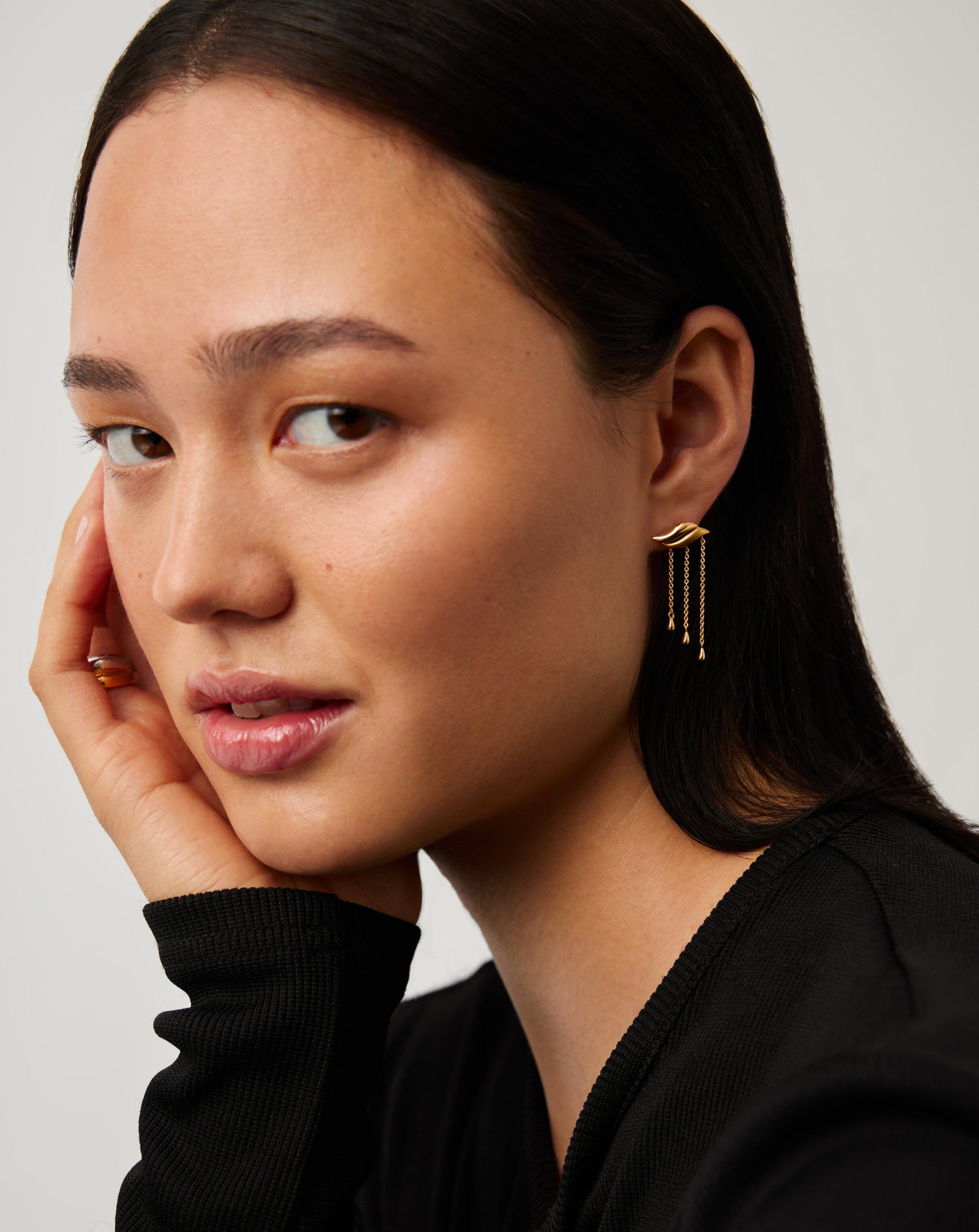 Savi Waterfall Drop Earrings | 18ct Gold Vermeil