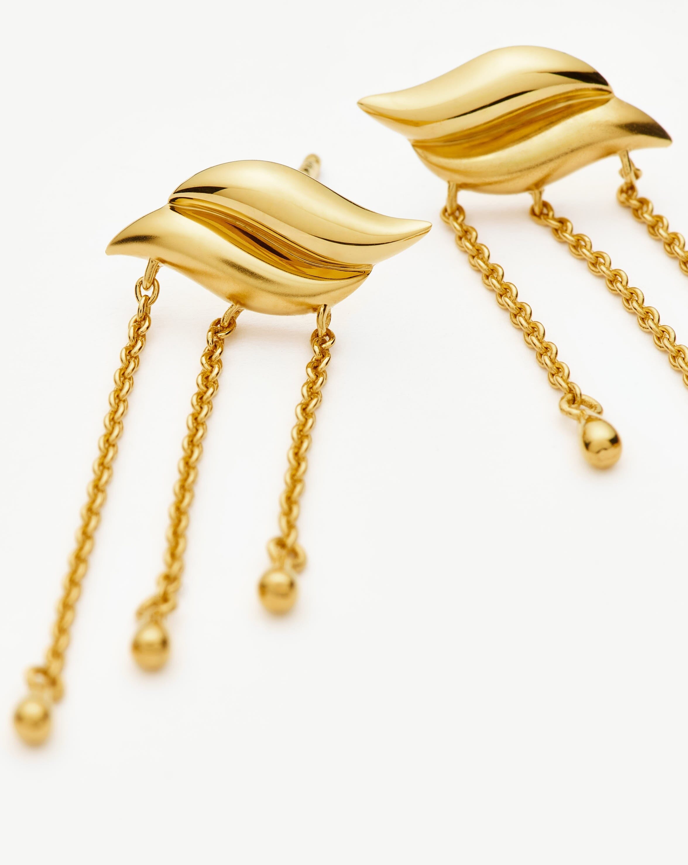 Savi Waterfall Drop Earrings | 18ct Gold Vermeil
