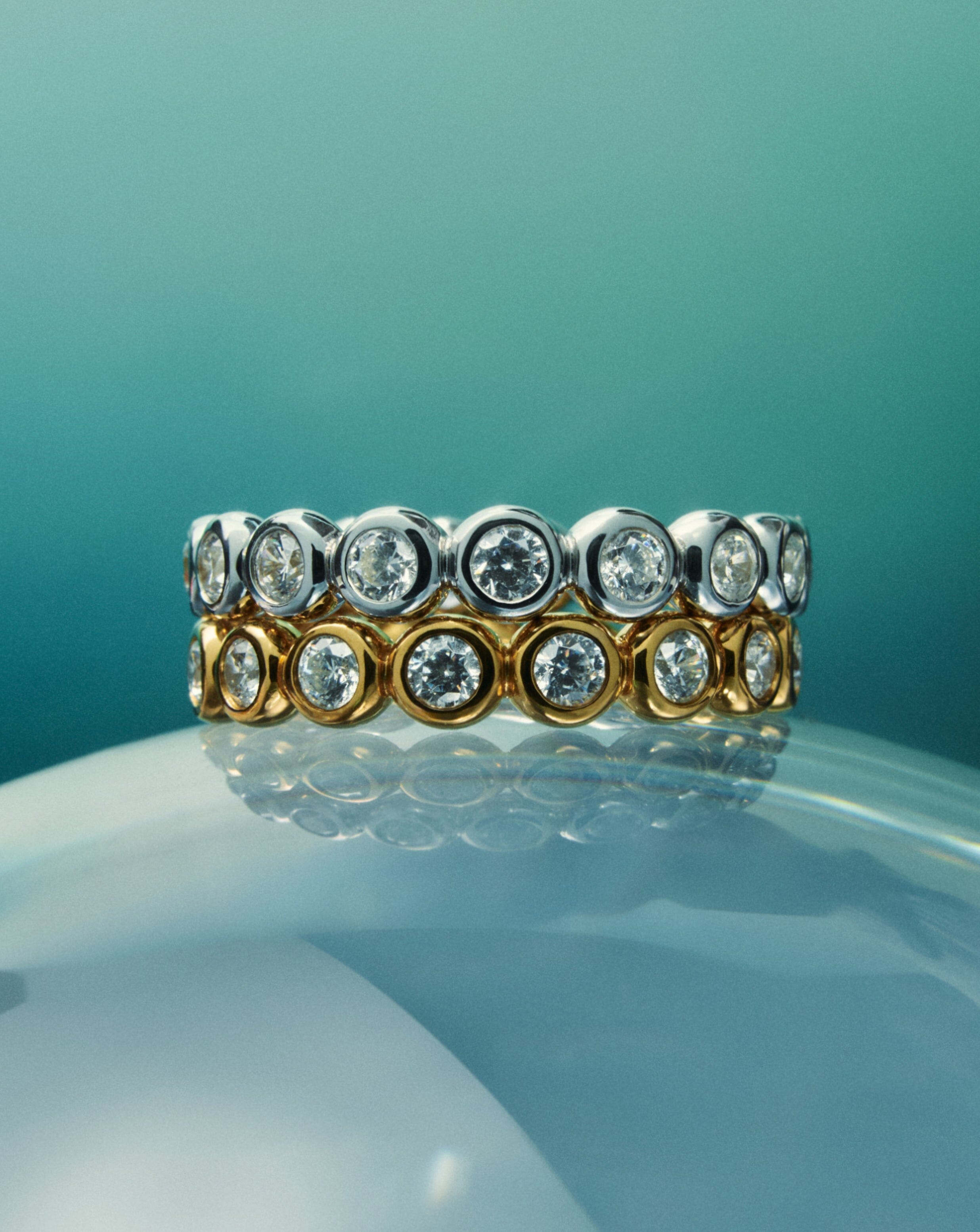 Tennis Eternity Stacking Ring | Sterling Silver Cubic Zirconia