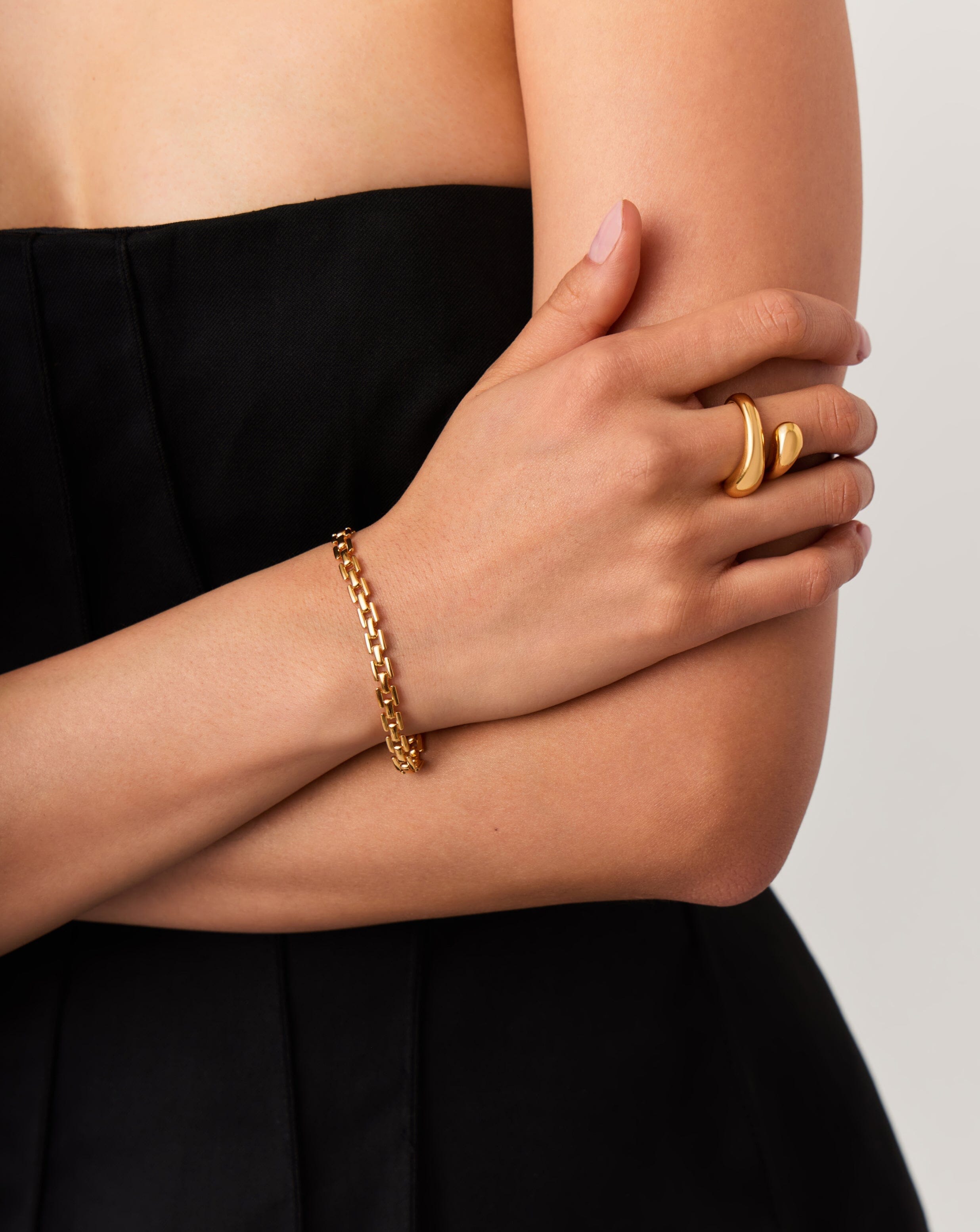 Timepiece Link Chain Bracelet | 18ct Gold Plated